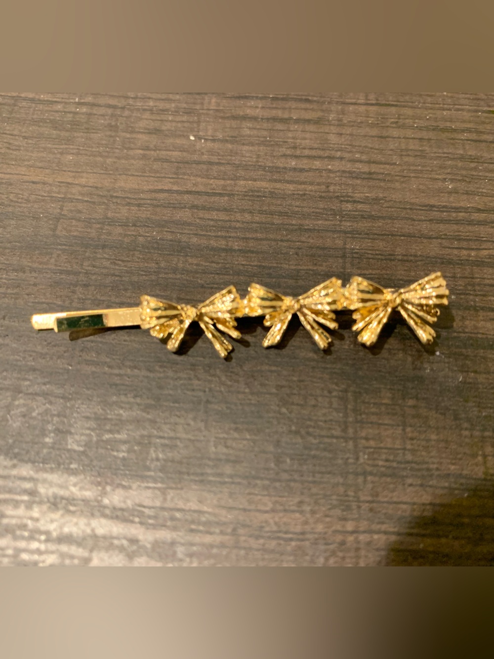 Gold Bow Cluster Hair Clip - Women Accessories